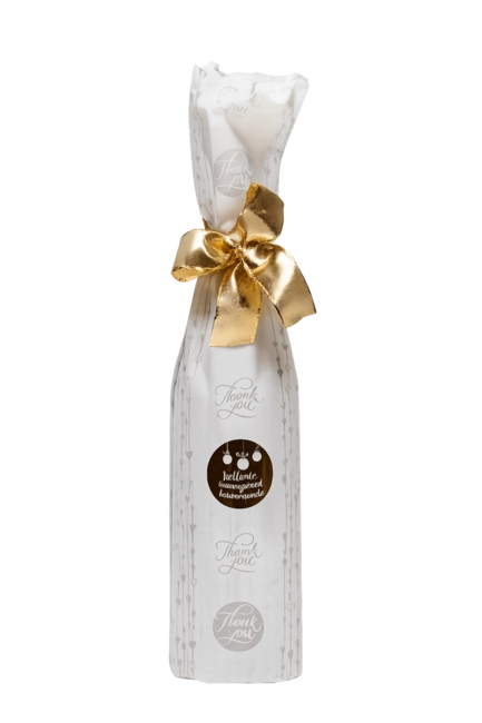 Ünnepi csomagolás palackra 1 db